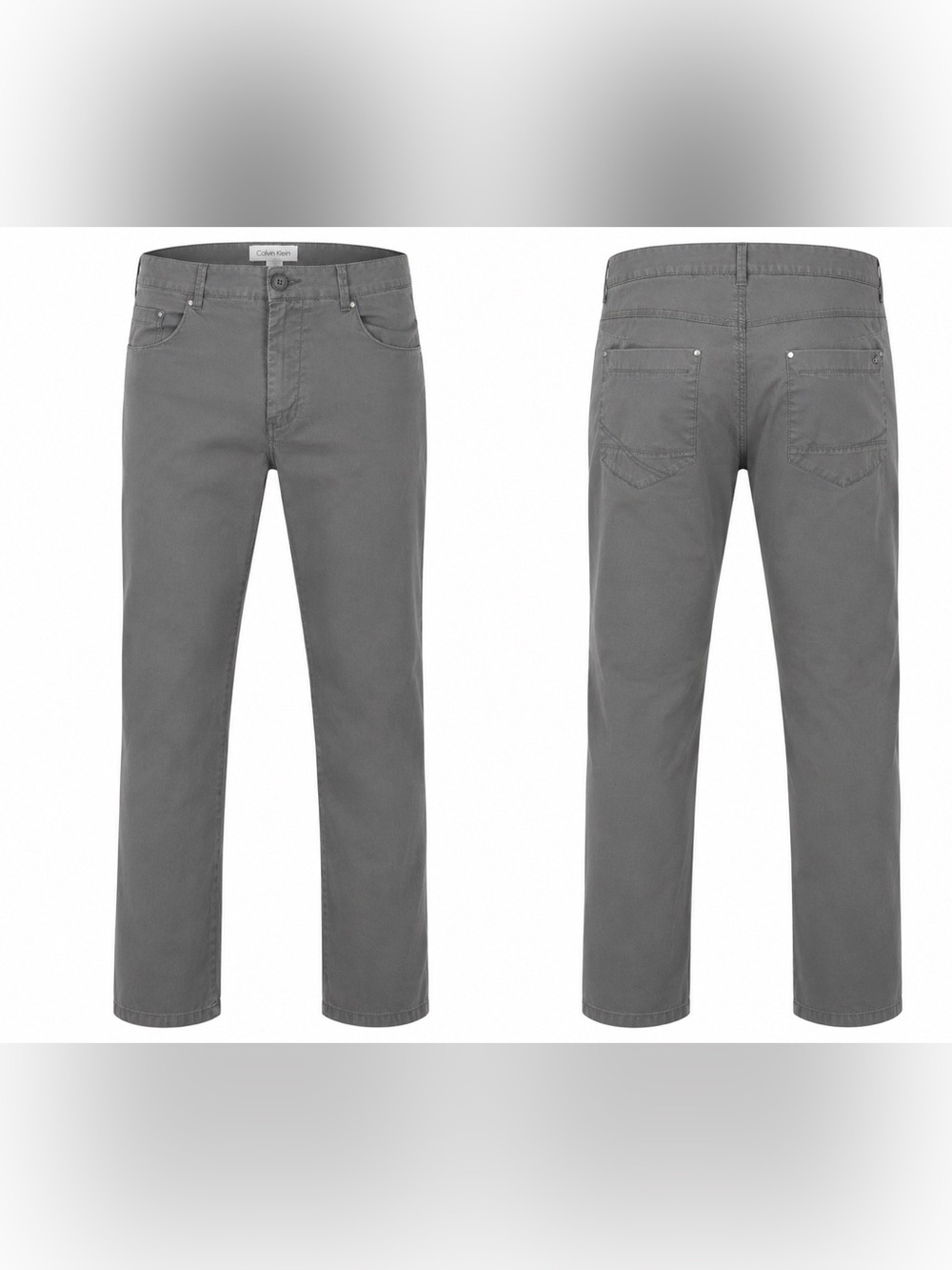 Calvin Klein Gray 5 Pocket Chino Pants Men’s 32x34 Straight Casual